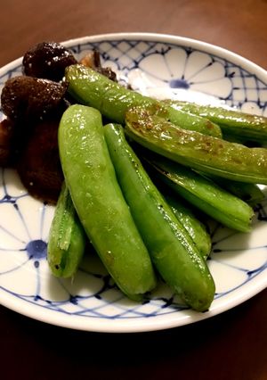 簡単！スナップエンドウのおつまみ♪-レシピのメイン写真