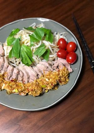 茹で豚の香味ソースがけ-レシピのメイン写真