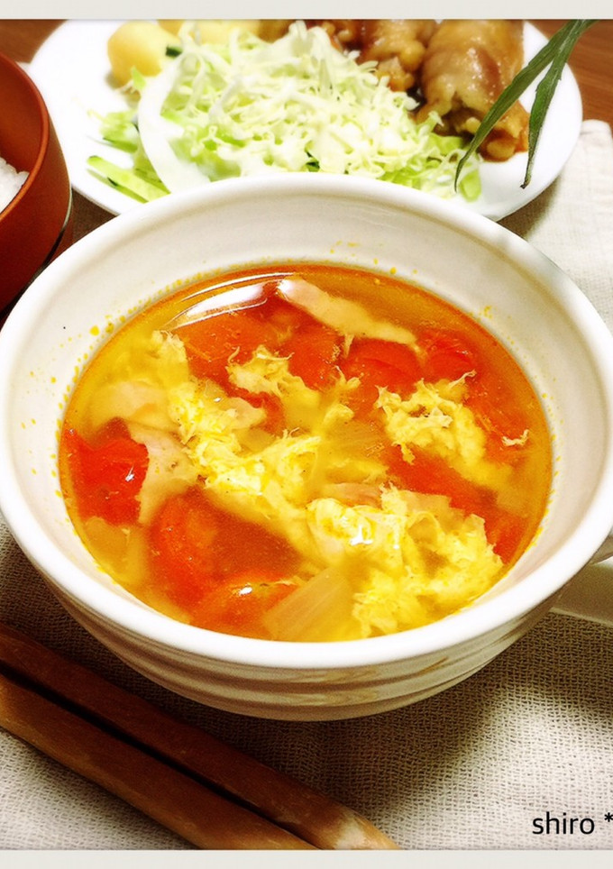 ミニトマト消費★ふわ玉トマトスープ＊＊-レシピのメイン写真