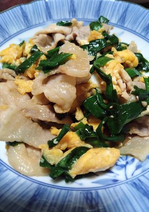簡単美味しい♪豚ニラ玉-レシピのメイン写真