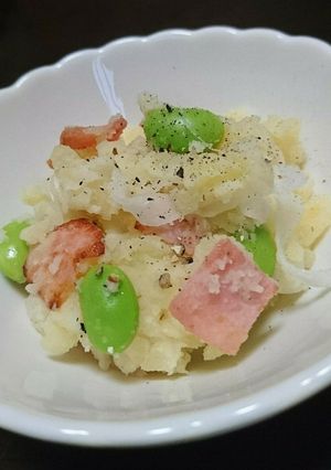 枝豆とベーコンのポテトサラダ-レシピのメイン写真