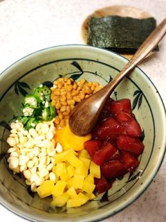 簡単おつまみ♪混ぜて美味しい♪ばくだん-レシピのメイン写真