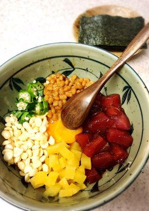簡単おつまみ♪混ぜて美味しい♪ばくだん-レシピのメイン写真