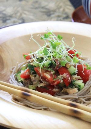 糖質制限！10割蕎麦サラダ-レシピのメイン写真