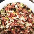 豚挽肉の葱醤油漬け