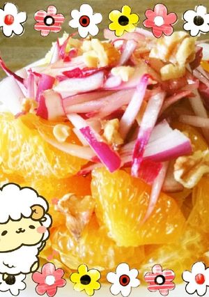 マクロビ☆オレンジと新たまの夏サラダ-レシピのメイン写真