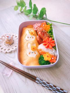 簡単 オムライス 弁当 キャラ弁-レシピのメイン写真