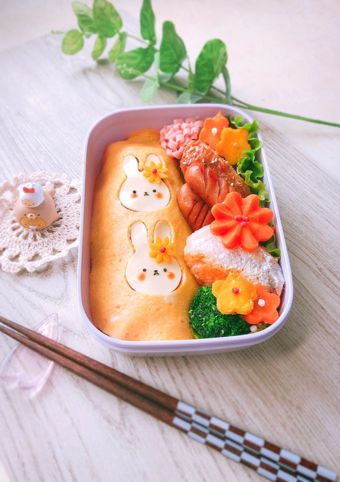簡単 オムライス 弁当 キャラ弁-レシピのメイン写真