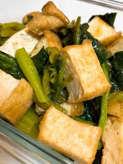 小松菜と厚揚げの煮物-レシピのメイン写真