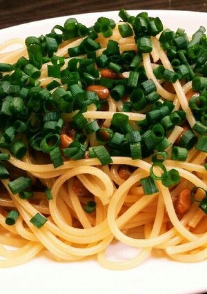 納豆パスタ-レシピのメイン写真