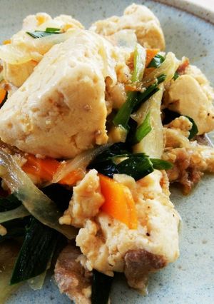 ご飯が進む♥豆腐の中華チャンプルー-レシピのメイン写真
