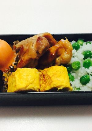 161、黒マメに、豆ごはん弁当♡-レシピのメイン写真