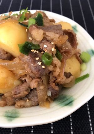 こっくり♡牛肉とじゃがいもの甘辛煮-レシピのメイン写真