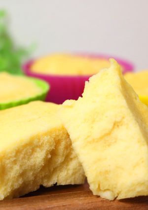 電子レンジで簡単♪しっとりたまご蒸しパン-レシピのメイン写真