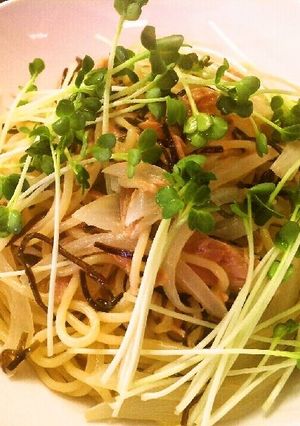 いちいち茹でない　ツナと塩こんぶパスタ-レシピのメイン写真