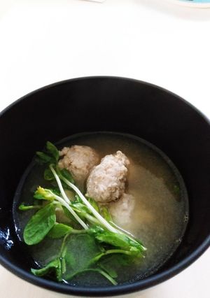 物足りない時★簡単鶏団子のお汁★-レシピのメイン写真