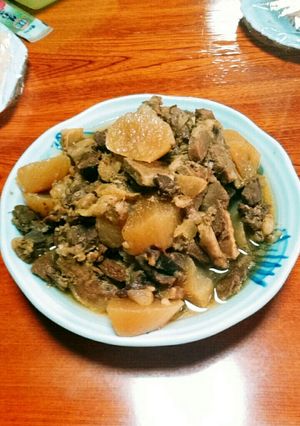 牛スジと大根の甘辛煮-レシピのメイン写真