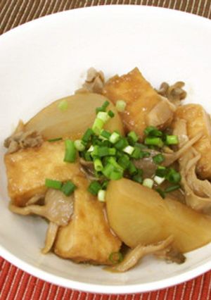 まいたけパウダー入り！厚揚げと大根の煮物-レシピのメイン写真