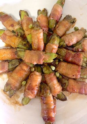 簡単甘酢さやえんどう豚肉巻き-レシピのメイン写真