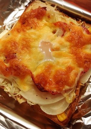 乗っけて焼くだけ 簡単激ウマトースト-レシピのメイン写真