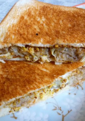 赤箱シュウマイ＋チーズのホットサンド-レシピのメイン写真
