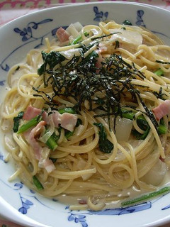 ほうれん草とベーコンの和風クリームパスタ-レシピのメイン写真