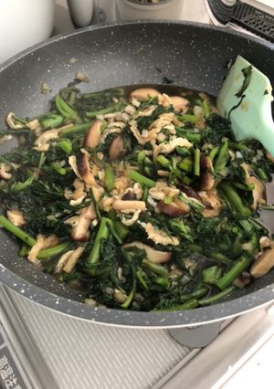 春菊の甘醤油煮-レシピのメイン写真