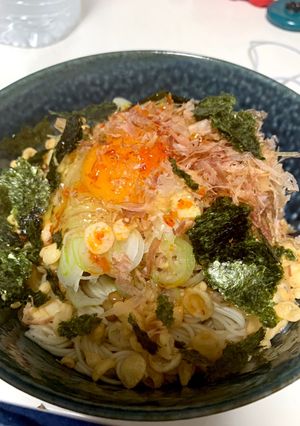 釜玉納豆素麵-レシピのメイン写真