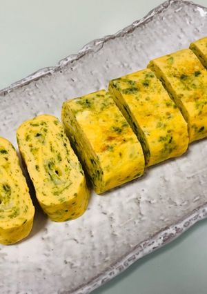 あおさ&とろけるチーズのふわふわ卵焼き-レシピのメイン写真
