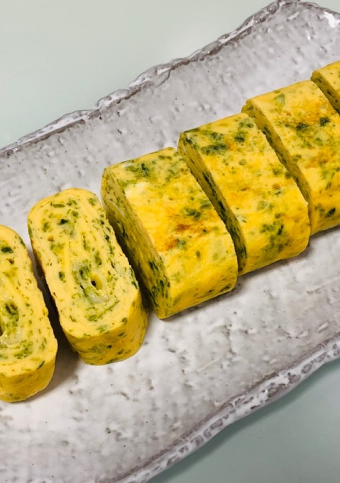 あおさ&とろけるチーズのふわふわ卵焼き-レシピのメイン写真