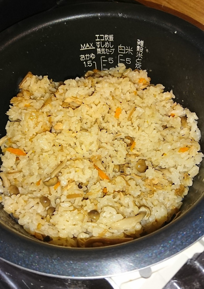 ツナとなめたけの炊き込みご飯 生姜風味-レシピのメイン写真