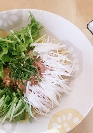 タレも自家製！美味！！納豆梅冷やし中華♪-レシピのメイン写真