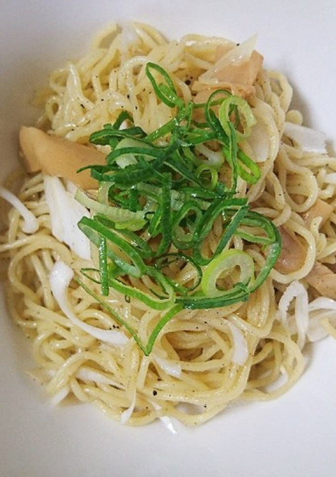 やみつき♪メンマとネギの塩焼きそば-レシピのメイン写真