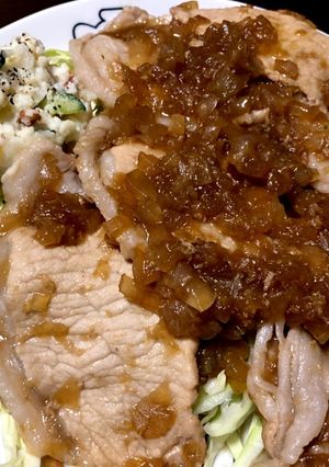 玉ねぎたっぷりさっぱり生姜焼き-レシピのメイン写真