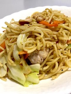 夏バテ対策!にんにく香る鶏塩焼きそば!!-レシピのメイン写真