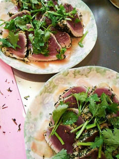 キハダマグロの緑茶炙り焼き-レシピのメイン写真