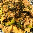 後半味つけのガーリック風味チャンプルー