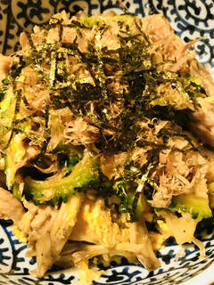 後半味つけのガーリック風味チャンプルー-レシピのメイン写真