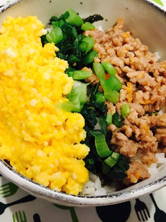 レンジで簡単にそぼろ丼-レシピのメイン写真