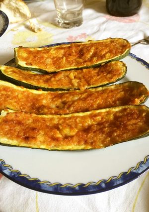 ズッキーニのオーブン詰め焼き-レシピのメイン写真