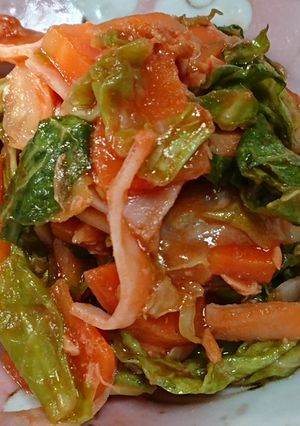 サーモンと野菜のケチャップサラダ-レシピのメイン写真