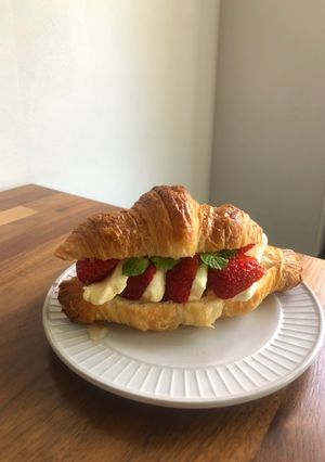 イチゴとクリームチーズのクロワッサン-レシピのメイン写真