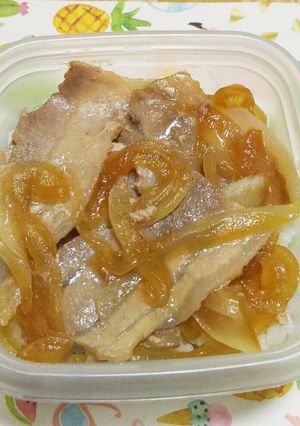 牛丼ならぬ簡単新玉豚丼お弁当にも夕飯にも-レシピのメイン写真