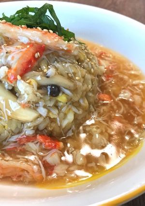 簡単美味しい♡カニ餡掛けチャーハン-レシピのメイン写真