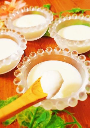 離乳食にも♪とろとろ米粉ミルクプリン-レシピのメイン写真