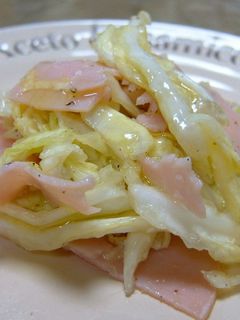 キャベツとハムのシーザーサラダ風-レシピのメイン写真