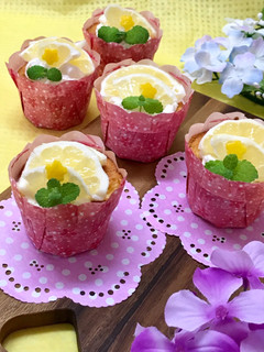 日向夏のカップケーキ-レシピのメイン写真