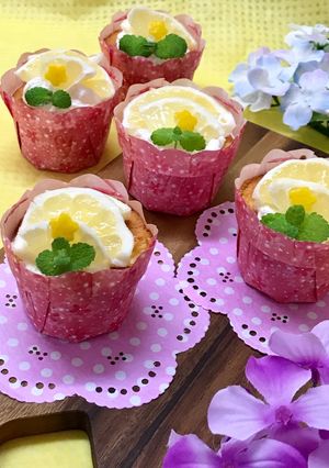 日向夏のカップケーキ-レシピのメイン写真