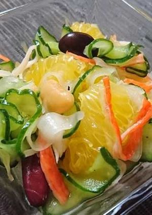 大豆と甘夏のマリネ風サラダ-レシピのメイン写真