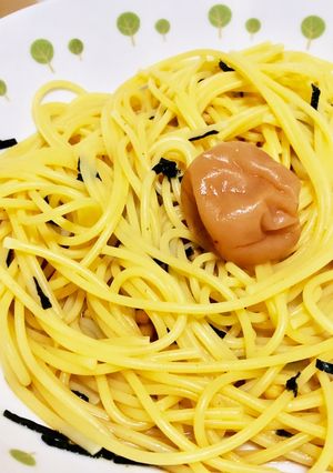 お茶漬けの素でお茶漬けパスタ！-レシピのメイン写真